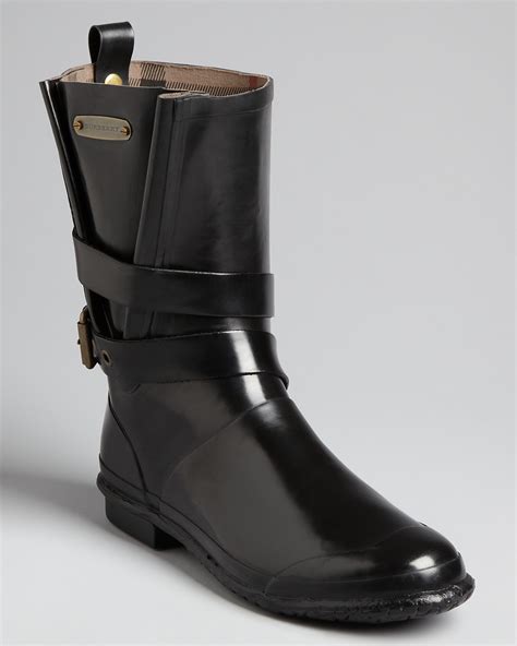 burberry patent quilted red buckle boots|Burberry boots bloomingdale's.